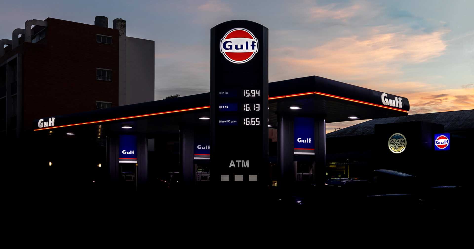 Commercial Photography, Gulf Fuel station, South Africa